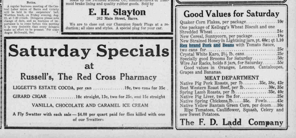 Barre Vermont Daily Times August 22 1919.png