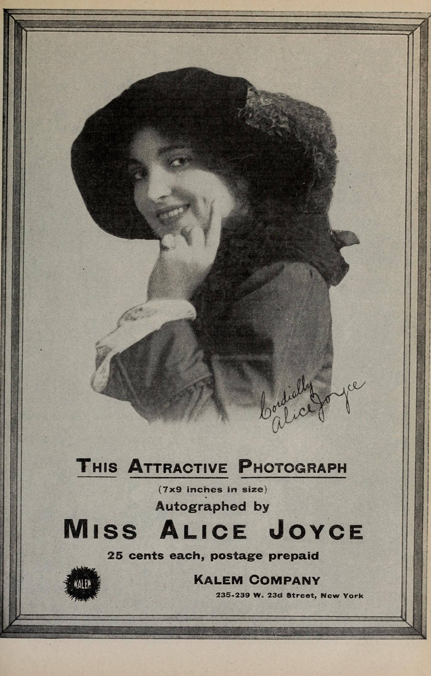 Alice Joyce, August 1913.jpg